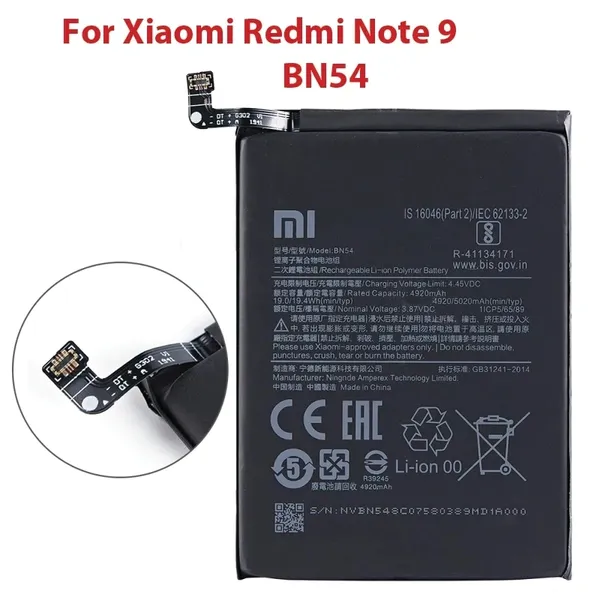 Redmi note 9 phone battery
